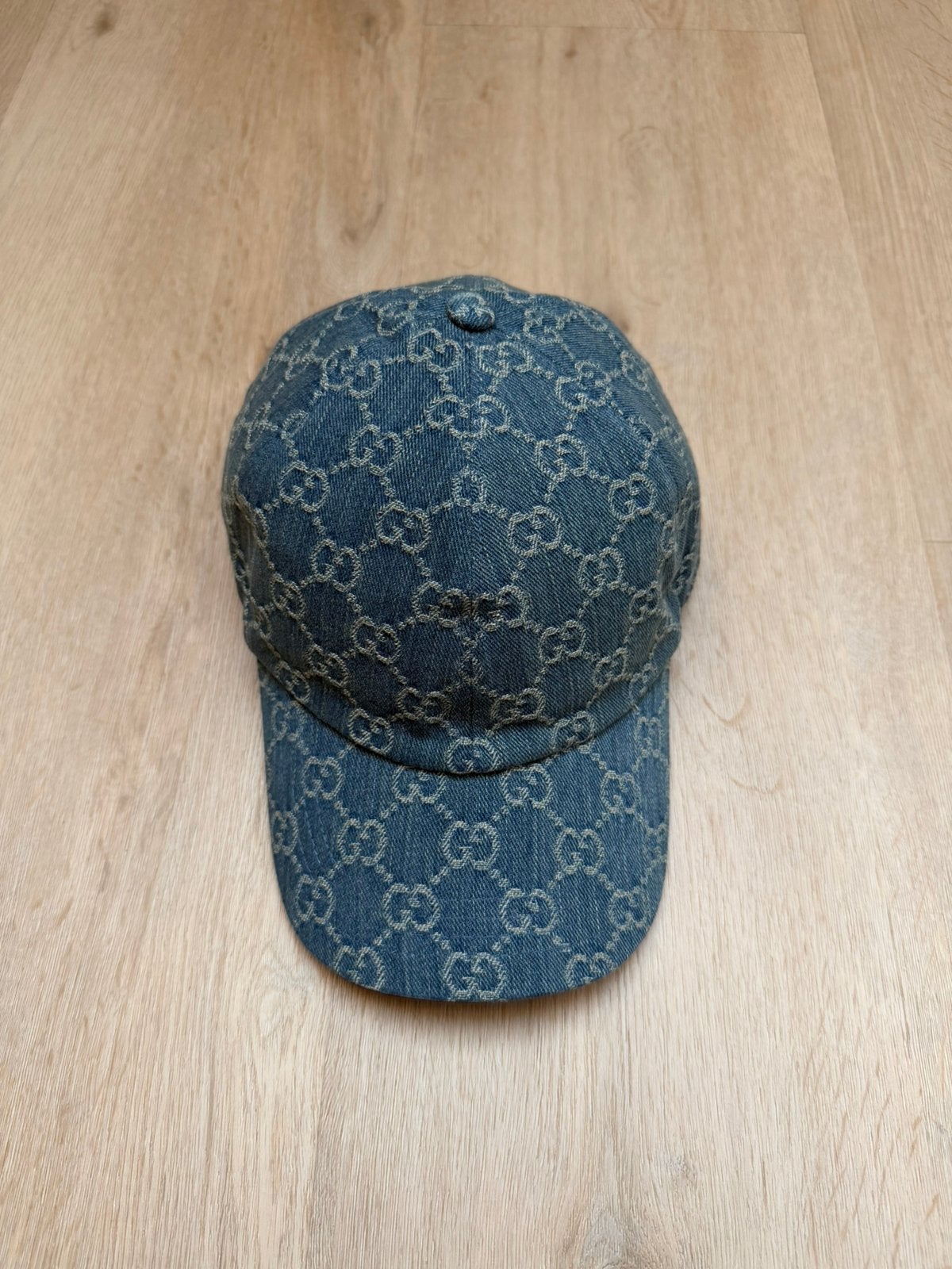 Gucci GG Denim Baseball Cap, Kleding | Heren, Hoeden en Petten, Verzenden, Nieuw, 57 cm (M, 7⅛ inch) of minder, Pet