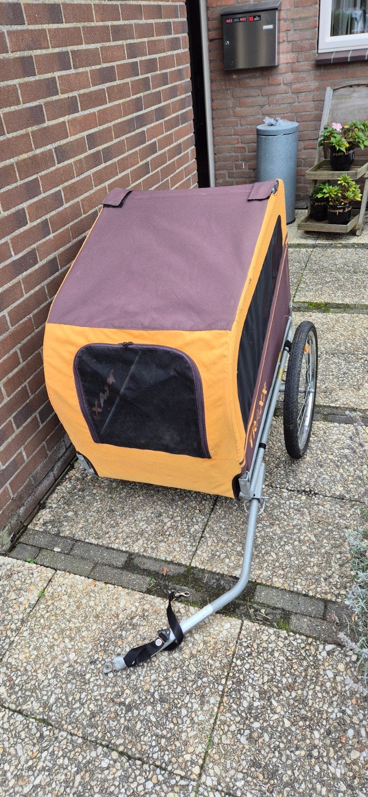 Honden fietskar, Ophalen, Gebruikt, Hondenkar
