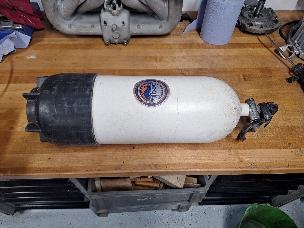 Duikflessen 15l en 12l, 200 bar, Ophalen, Zo goed als nieuw, Duikfles