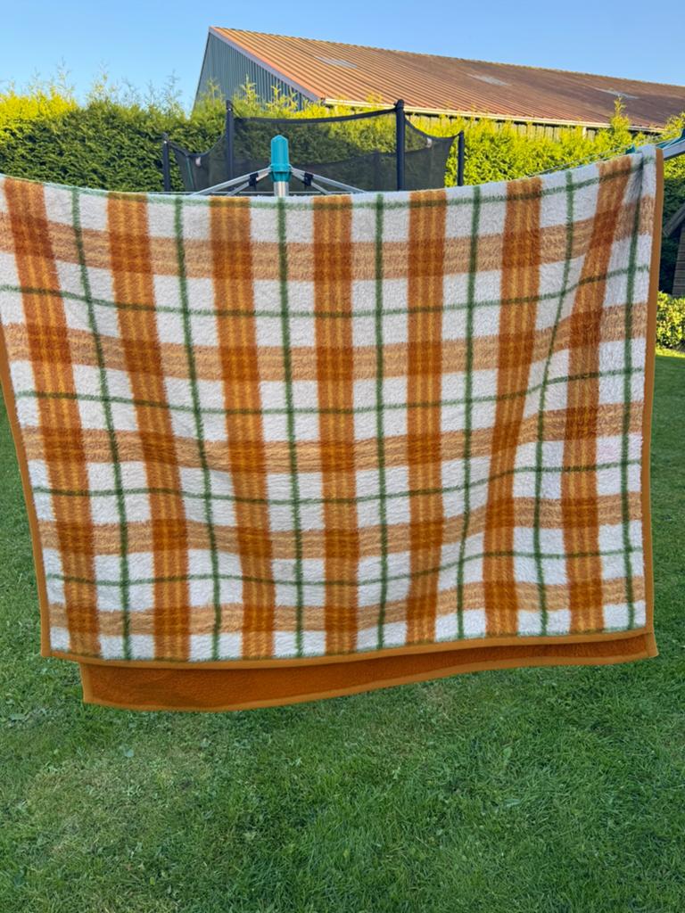 Wollen deken vintage, Ophalen of Verzenden