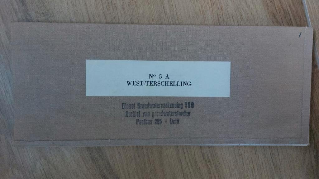 5A / West Terschelling - Baaiduinen Stafkaart uit 1971, Ophalen of Verzenden, 1800 tot 2000, Landkaart, Zo goed als nieuw