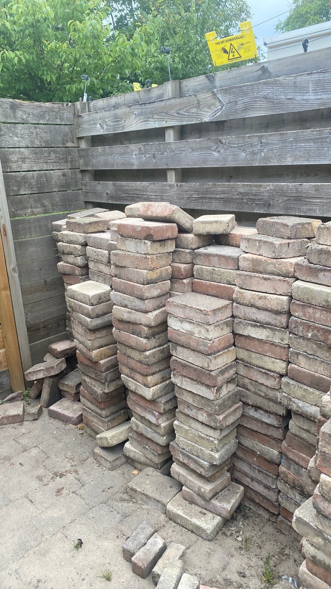 Gratis stenen, Ophalen, Gebruikt, Beton, Klinkers