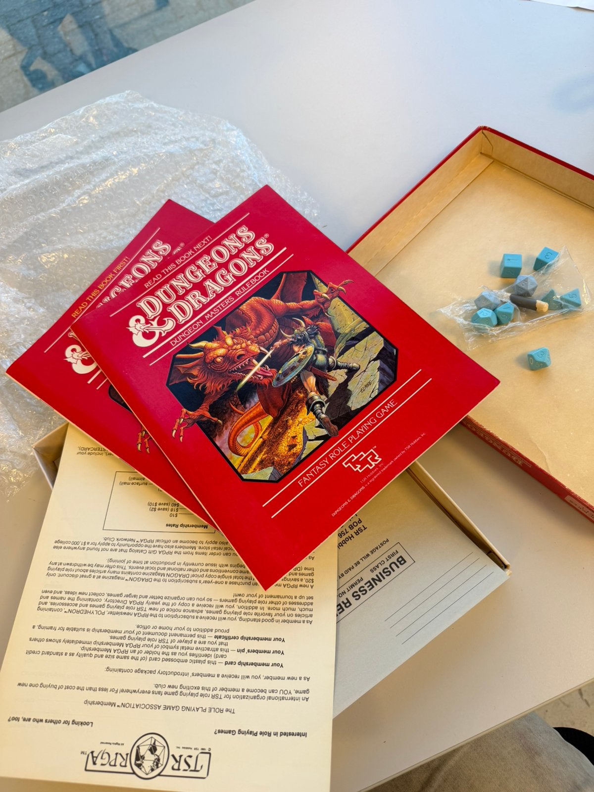 Dungeons & Dragons Basic Set 1 TSR 1011 - 1983 Vintage spel, Gebruikt, Ophalen of Verzenden, H, H