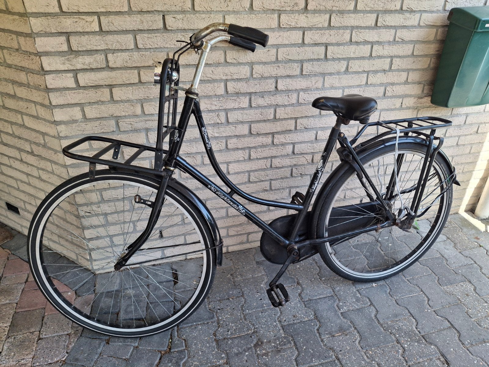 Omafiets Highlander 28 inch stationsfiets, Ophalen, Gebruikt, Terugtraprem, Overige merken