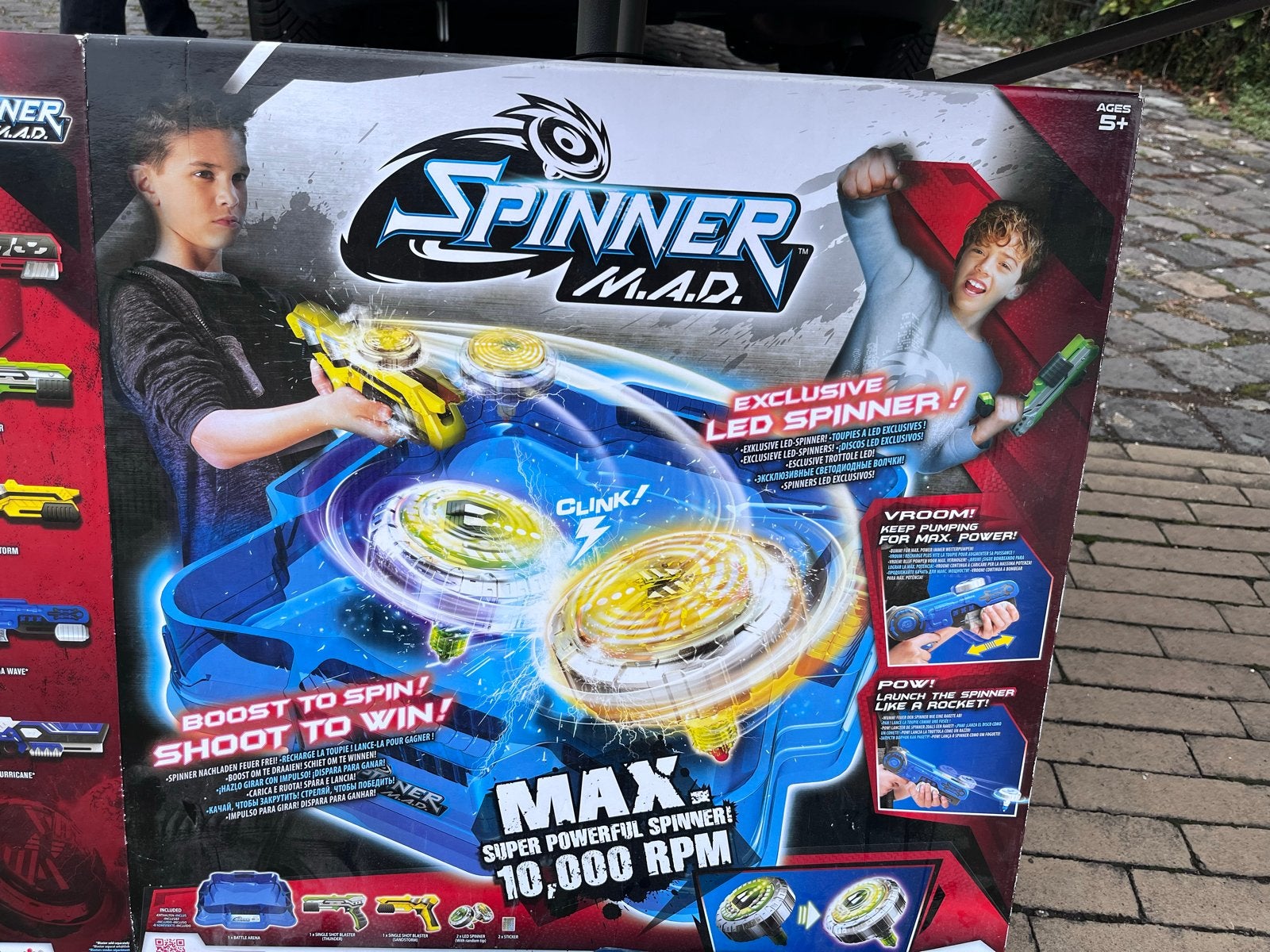 Spinner M.A.D. Battle Set met extra spinners en launchers, Ophalen of Verzenden, Gebruikt, Jongen of Meisje