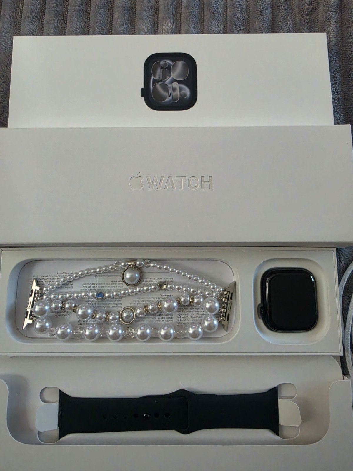 Apple Watch 11 42mm- Zo goed als nieuw, Ophalen of Verzenden, Zo goed als nieuw, Zwart, IOS