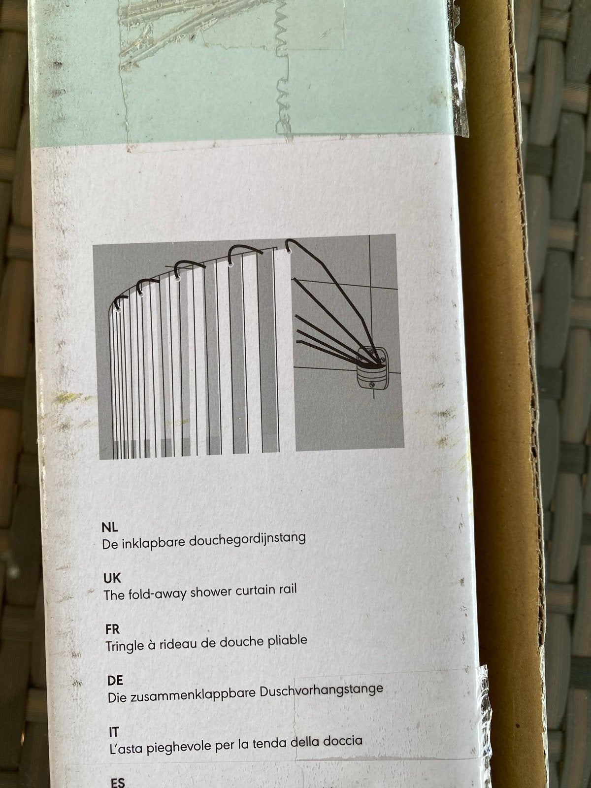 Sealskin Umbrella inklapbare douchegordijnstang, Www.sealskin.com, Sealskin, Taiwan, Nieuw