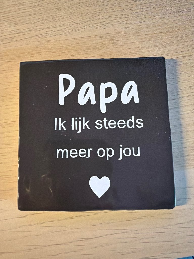 Tegeltje papa, Tegeltje, Ophalen of Verzenden, Nieuw