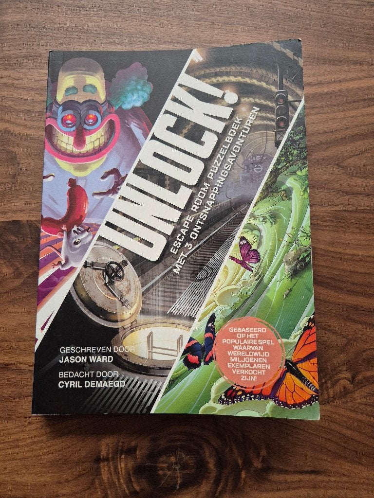 Unlock escaperoom puzzelboek, Ophalen of Verzenden, Minder dan 500 stukjes, Zo goed als nieuw, Puzzelboek