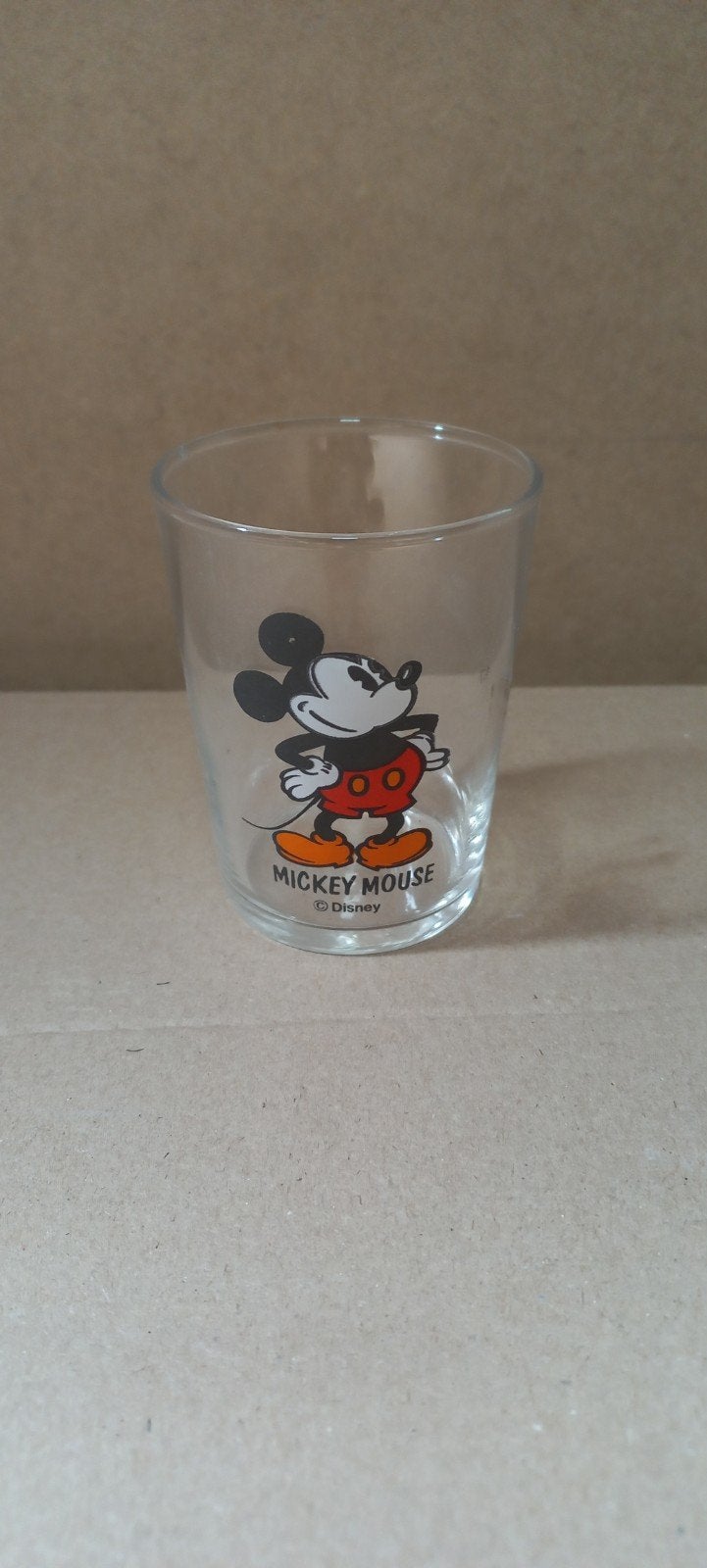 Disney Mickey Mouse Glas - Vintage Servies, Ophalen of Verzenden