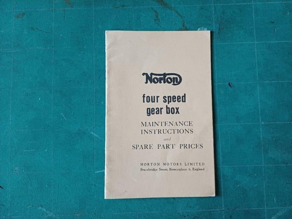 NORTON four speed gearbox maintenance & spare parts, Verzenden, Overige merken