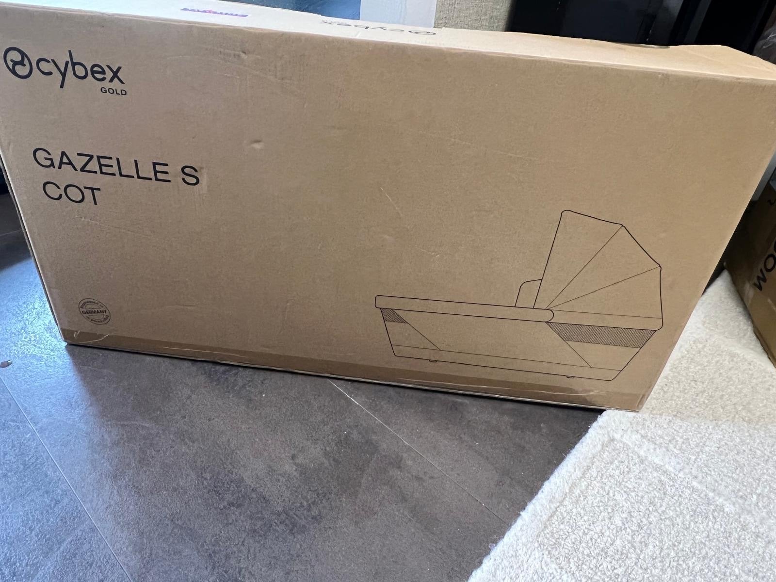 Cybex Gazelle S Cot - Nieuw in doos - Almond Beige, Ophalen of Verzenden, Nieuw, Reisbedje