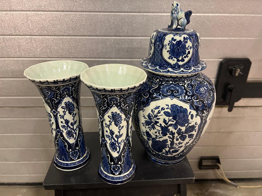 Delfts Blauw Boch Royal Holland Vazen en Pot, Ophalen