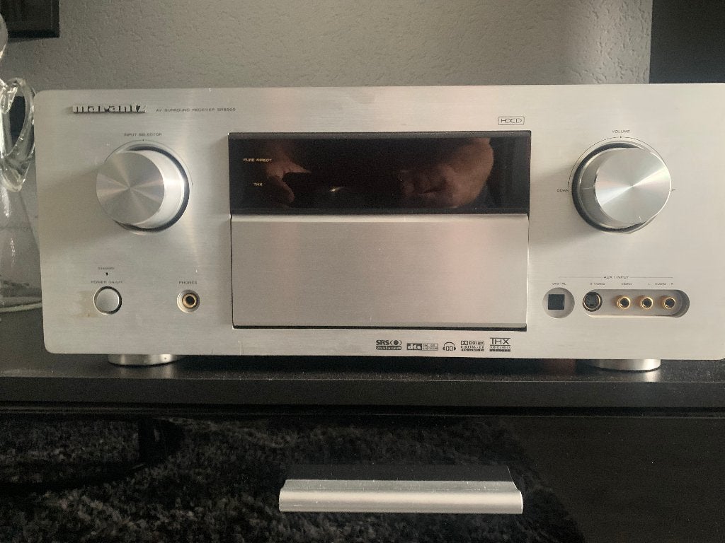 Marantz SR8500 AV Receiver & DV 4001 DVD/CD-speler set, Gebruikt, 120 watt of meer, Ophalen, Marantz