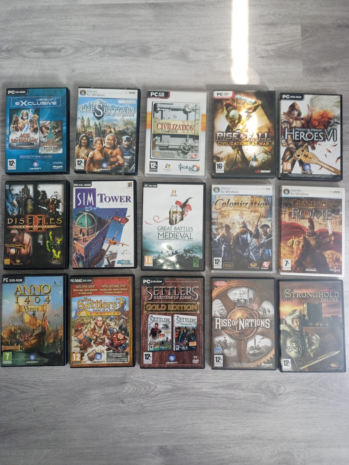 PC CD-ROM Spellen Collectie - Strategie & RPG, Online, Gebruikt, 1 speler, Ophalen of Verzenden