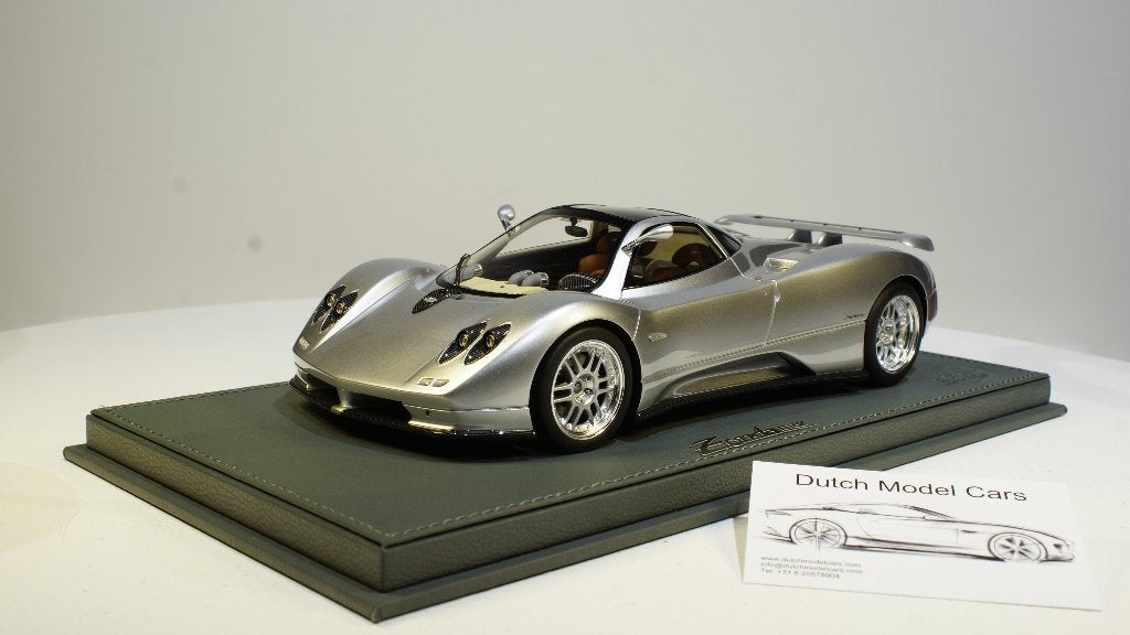 1:18 Pagani ZONDA C12 001 nieuw BBR Models zilver, Ophalen of Verzenden, Nieuw, Auto, Overige merken