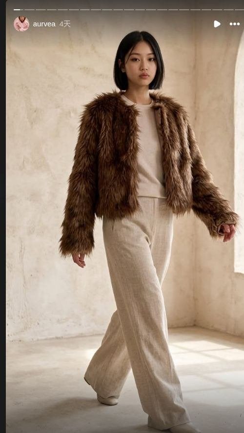 Nieuwe bruine faux-fur damesjas AURVÉA AV-012, Kleding | Dames, Verzenden, Nieuw, Maat 38/40 (M), Bruin
