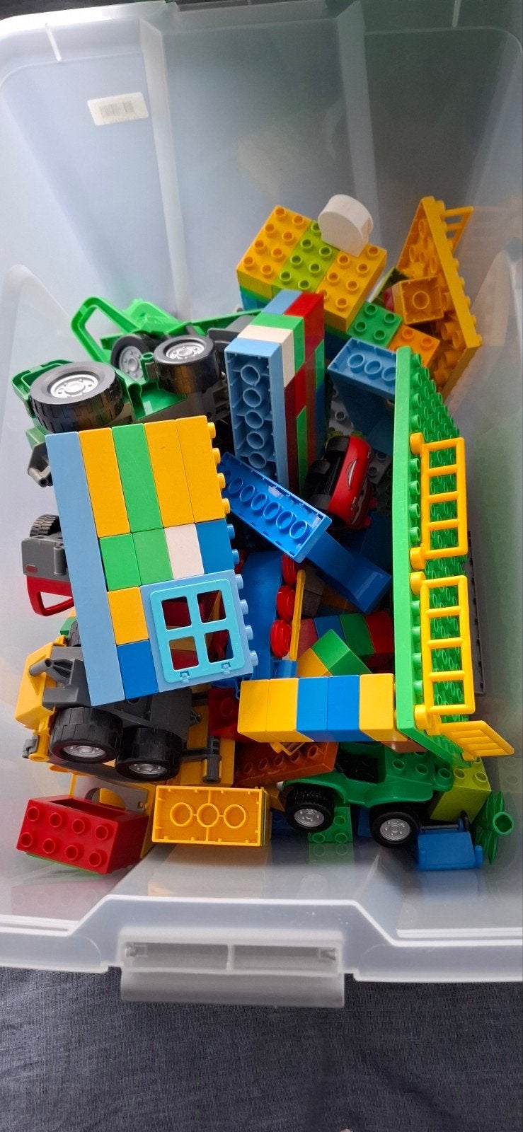 Duplo met grondplaten en diverse blokken, Kinderen en Baby's, Ophalen, Gebruikt, Duplo, Inclusief accessoires