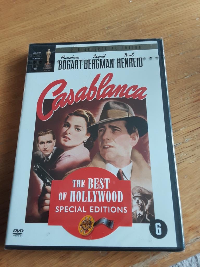 Casablanca (2disk nieuw in verpakking)., Ophalen, Drama, Nieuw in verpakking, 1940 tot 1960