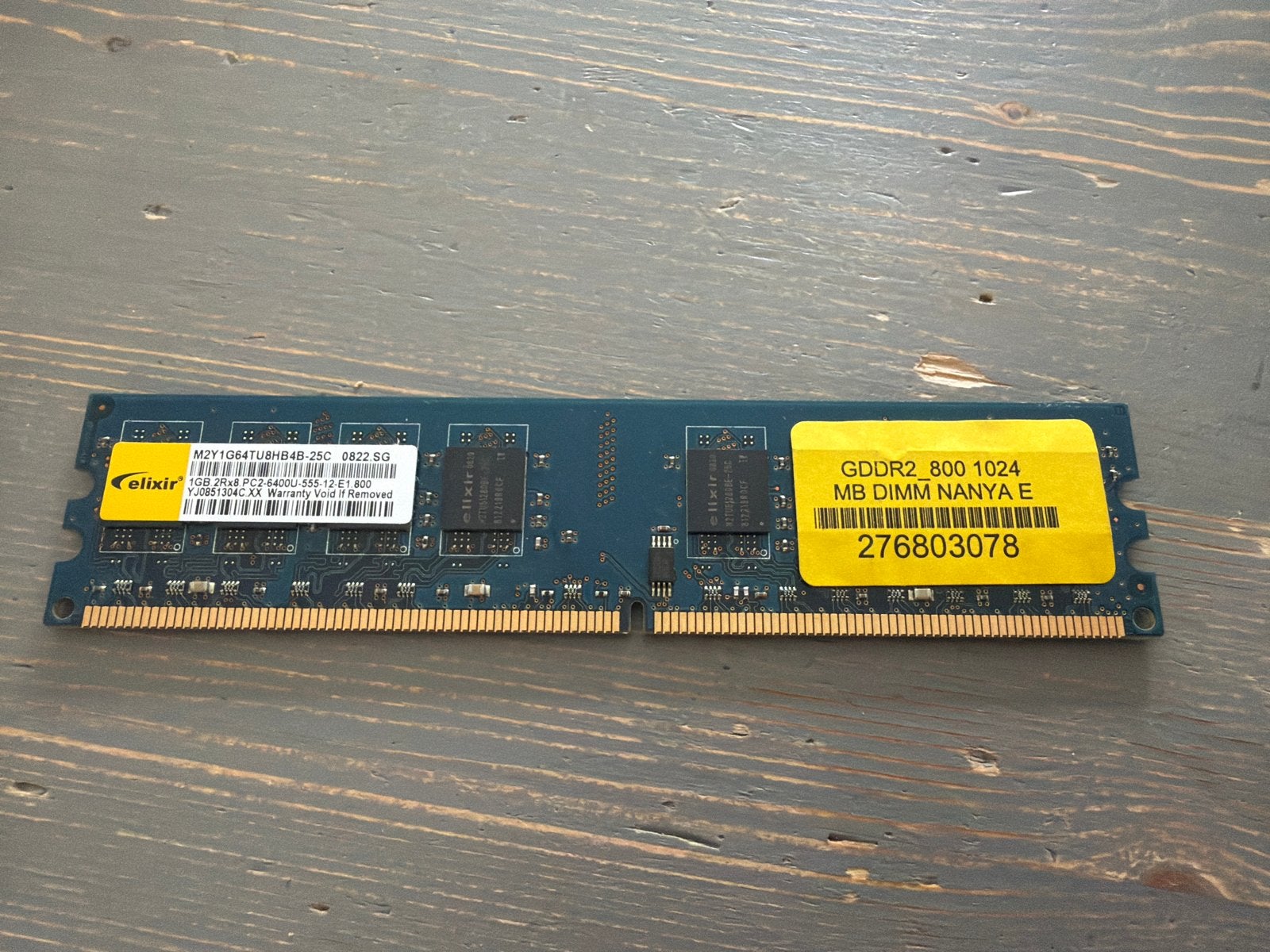 Elixir 1GB DDR2 800MHz RAM Geheugenmodule, Server, Ophalen of Verzenden, DDR2, Gebruikt