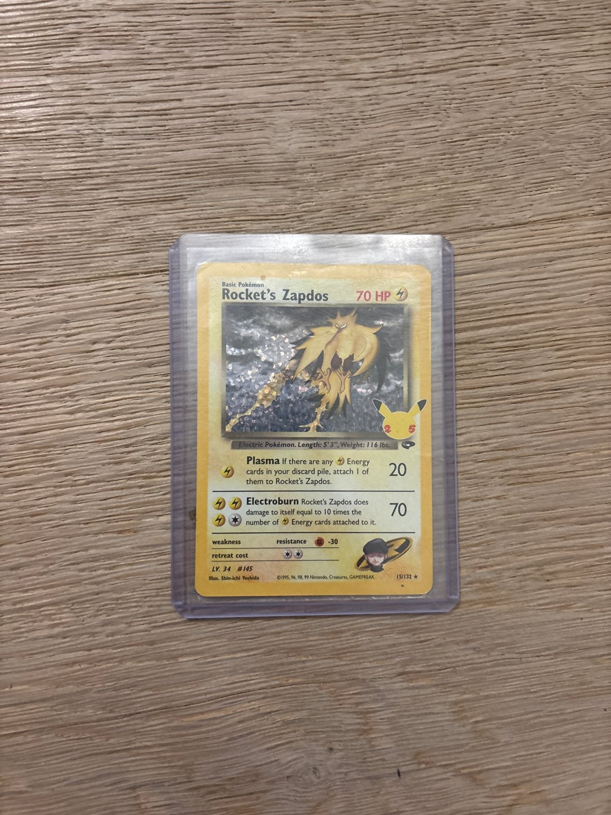 Rocket's Zapdos Pokémon Kaart - 15/132, Ophalen of Verzenden, Zo goed als nieuw, Losse kaart