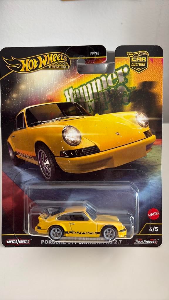 Hot Wheels Porsche 911 Carrera RS 2.7 1/64, Hobby en Vrije tijd, Modelauto's | Overige schalen, Ophalen of Verzenden, Nieuw, Auto