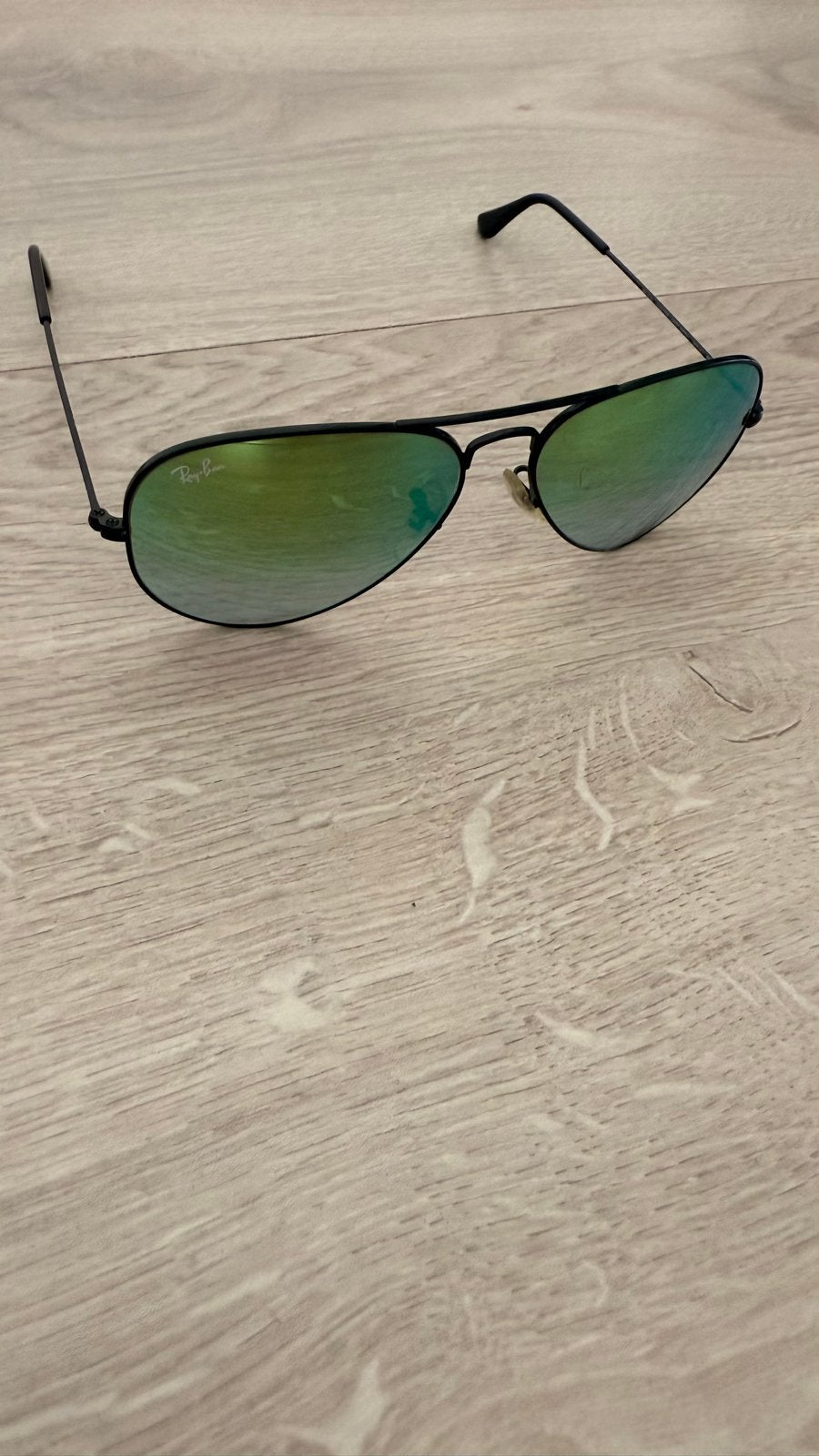 Ray-Ban Aviator Large Metal Zonnebril RB 3025, Zonnebril, Zwart, Ophalen of Verzenden, Zo goed als nieuw