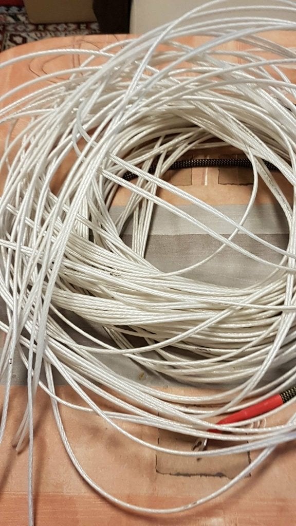 luidspeaker kabel, Ophalen of Verzenden, Gebruikt, 5 tot 10 meter, Luidsprekerkabel