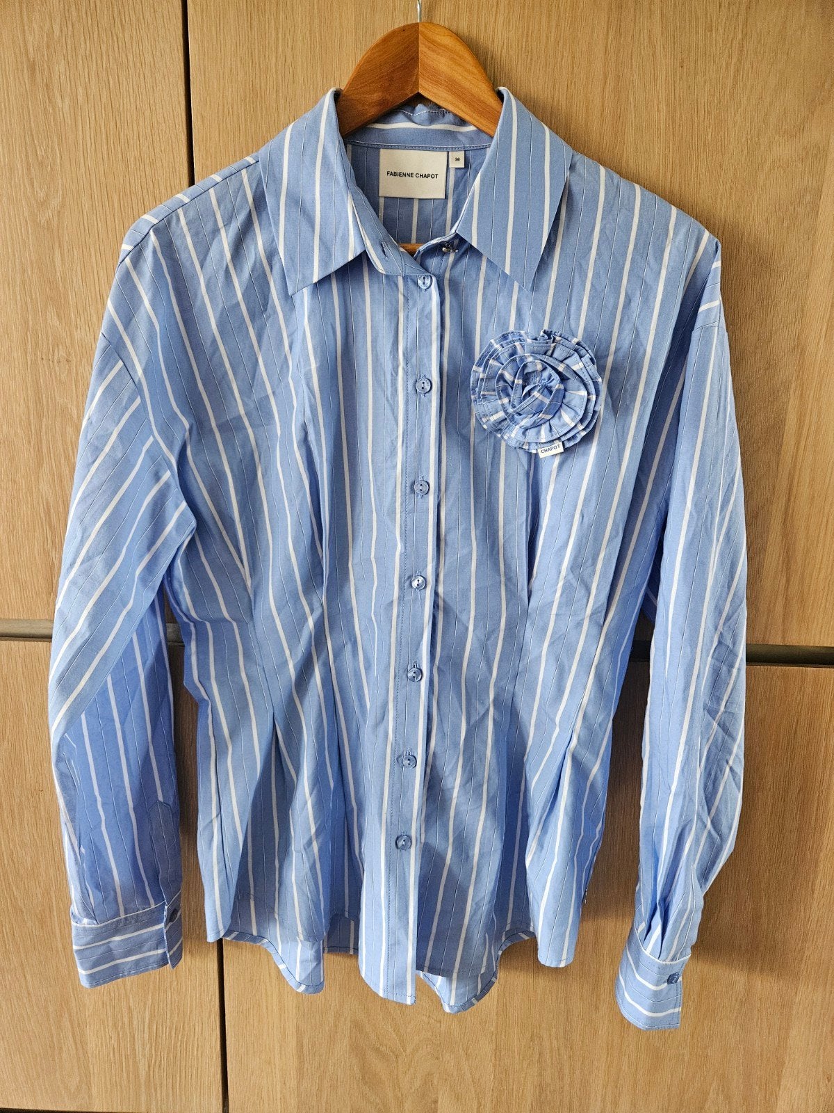 Fabienne Chapot blouse maat 38 ZGAN, Ophalen of Verzenden, Zo goed als nieuw, Maat 38/40 (M), Blauw