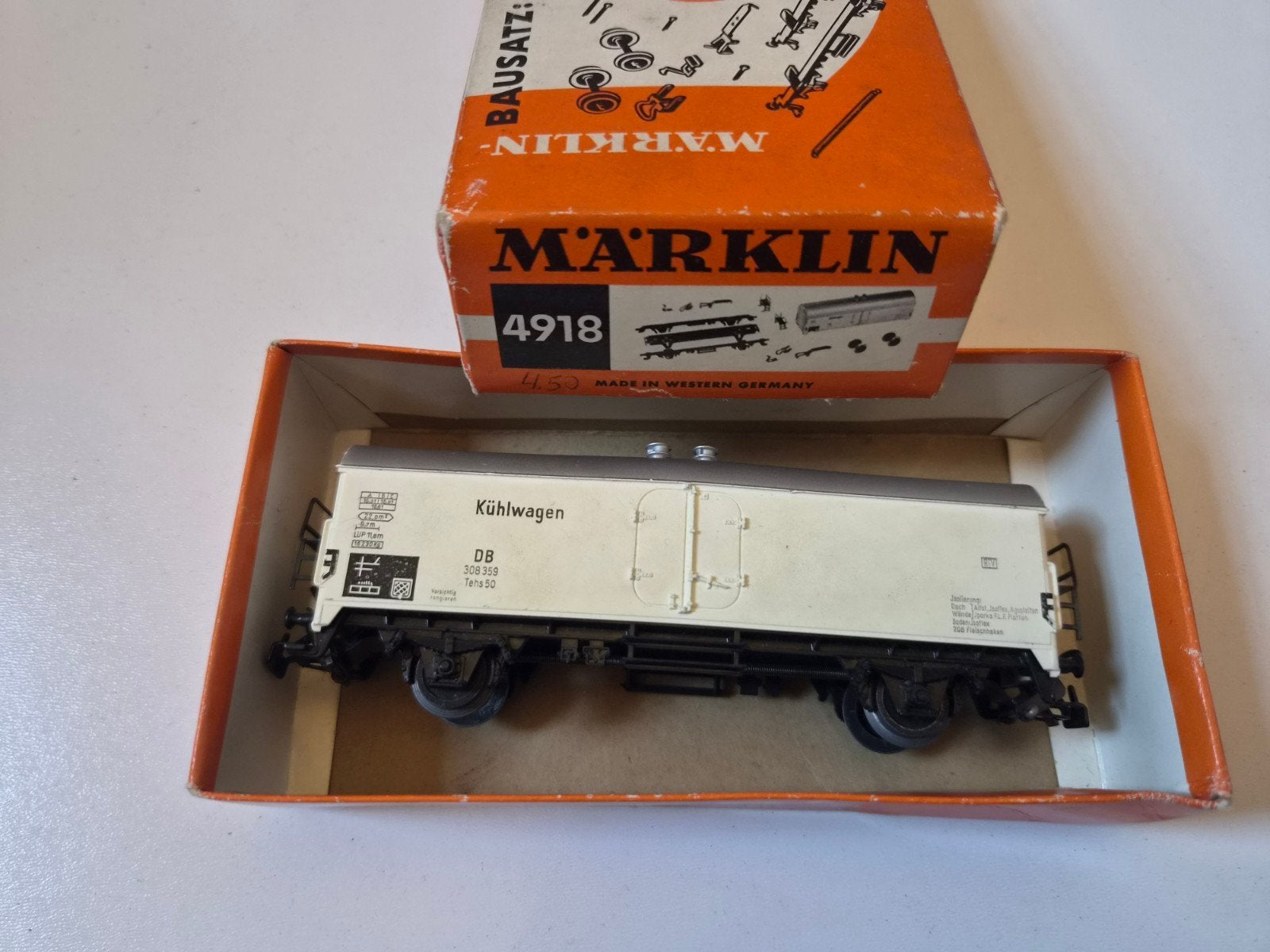 Marklin koelwagon 4918, Ophalen of Verzenden, Wisselstroom, Wagon, Märklin