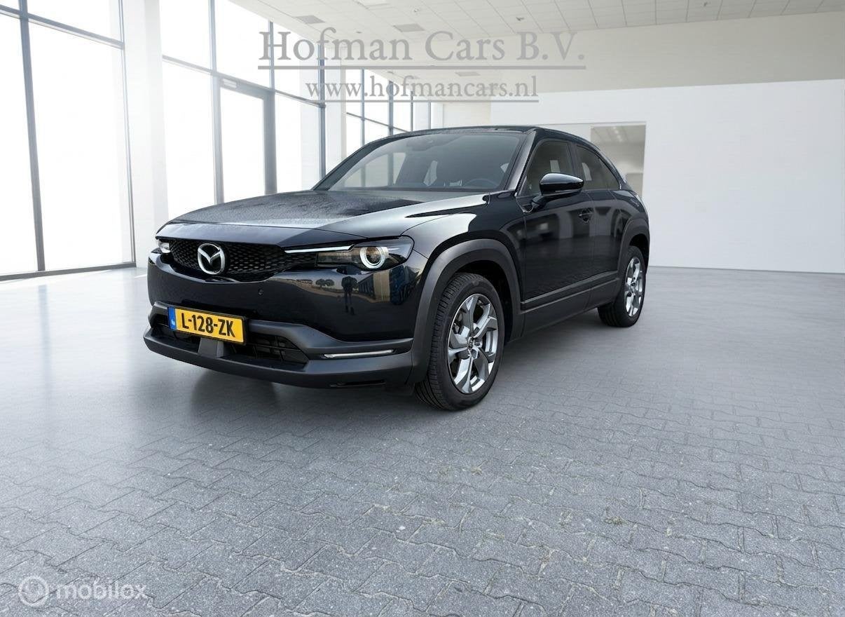 Mazda MX-30 e-SkyActiv 145 | 36 kWh | SOH 95% | MOBA | Camer, Auto's, Mazda, 145 pk, Stof, Gebruikt, Zwart