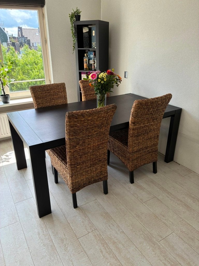 Grote eettafel, Huis en Inrichting, Tafels | Eettafels, Ophalen, Gebruikt, 100 tot 150 cm, 150 tot 200 cm