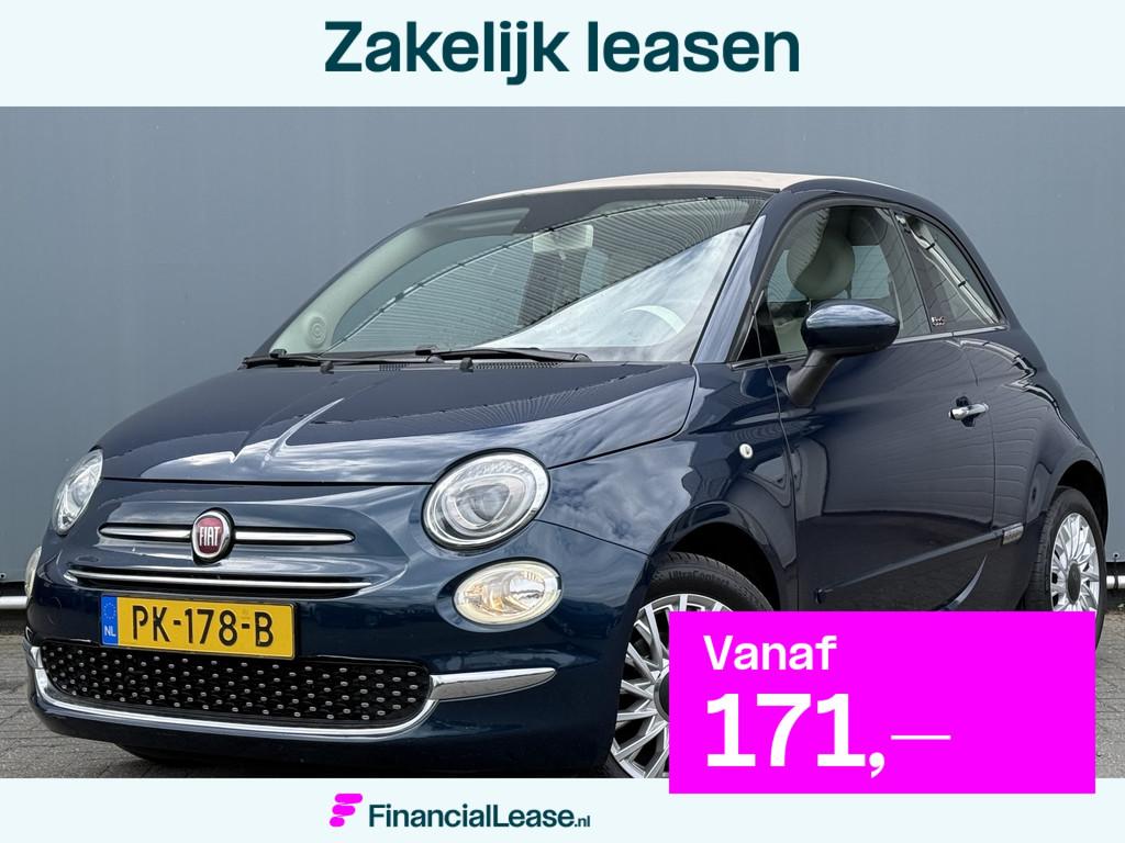 Fiat 500C BWJ 2017 0.9 81 PK TwinAir Turbo Lounge AUTOMAAT |, Gebruikt, Cabriolet, Origineel Nederlands, Bedrijf