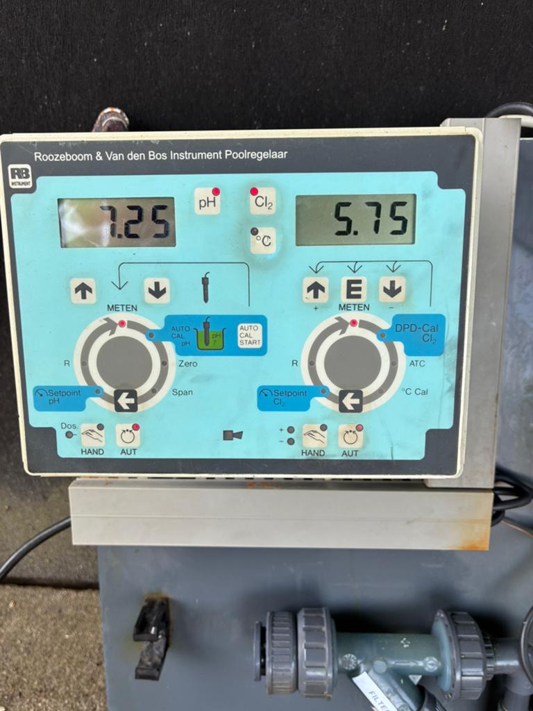 Poolcontrol instrumenten paneel voor chloor en ph controle, Ophalen, Zo goed als nieuw, Reinigingsmiddel