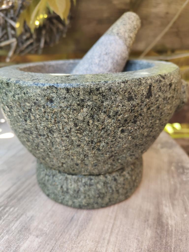 Super groot zwaar vijzel graniet voor pesto etc, Ophalen of Verzenden