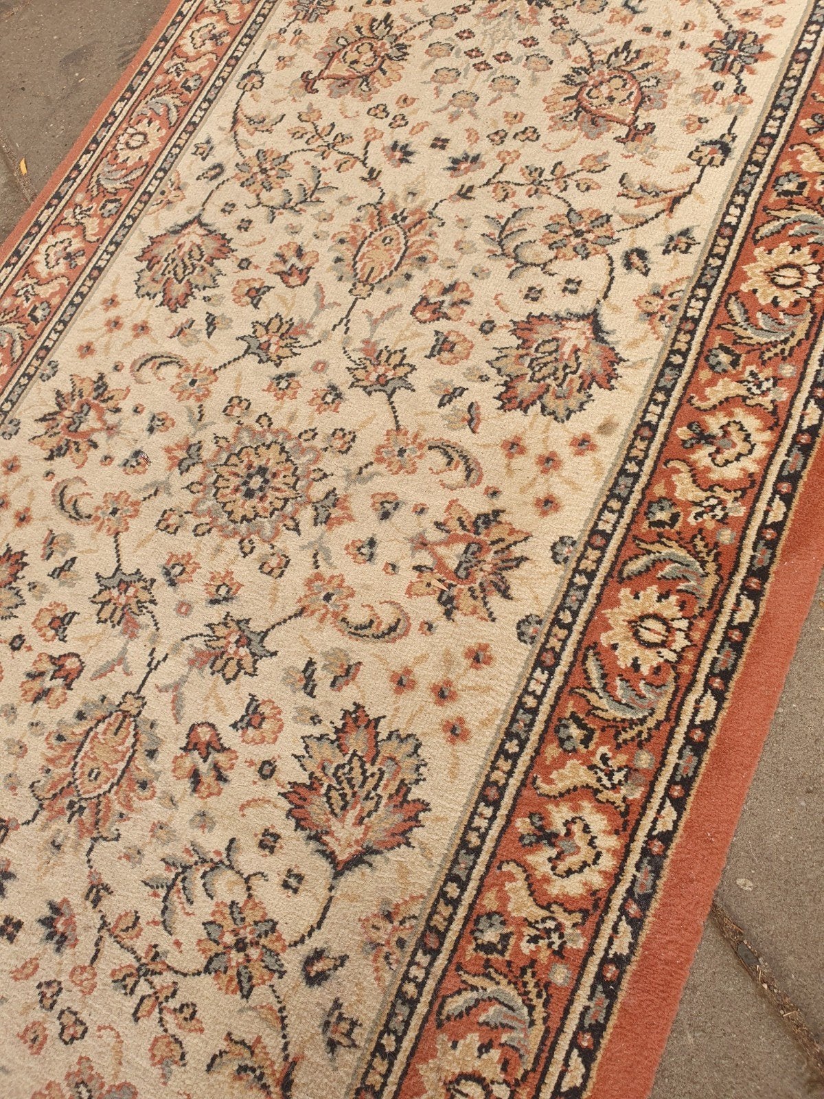 vintage perzische loper 445x68 cm., Gebruikt, Vintage, 200 cm of meer, Rechthoekig