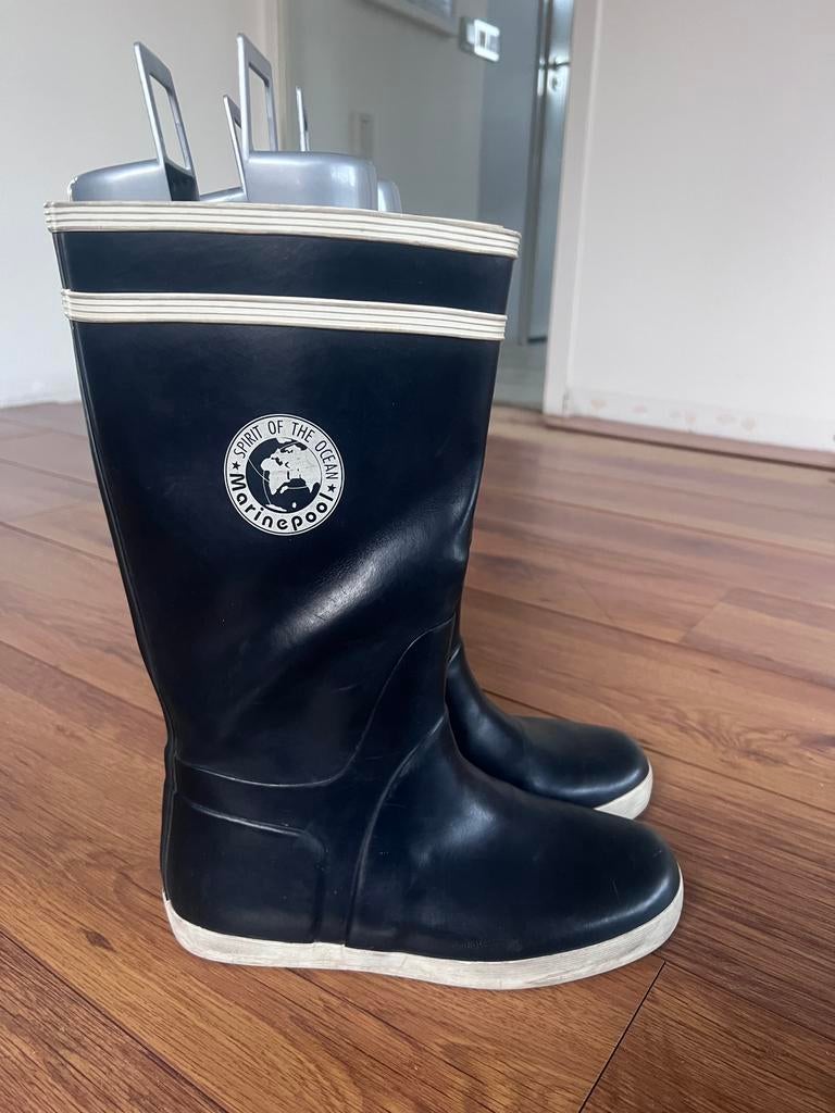 Marinepools rubber laarzen - mt 41 Donkerblauw, Watersport en Boten, Watersportkleding, Ophalen of Verzenden, Gebruikt, Dame of Heer