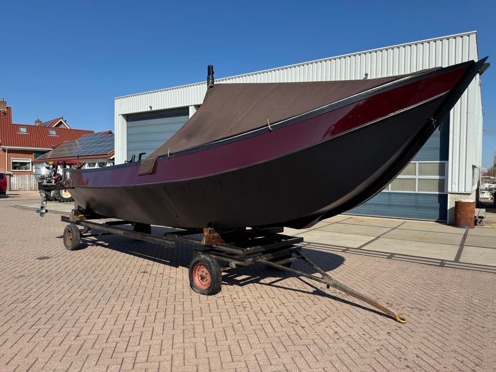 Zalmschouw 9m 20pk, Watersport en Boten, Motorboten en Motorjachten, Ophalen, 10 tot 30 pk, Gebruikt, Staal