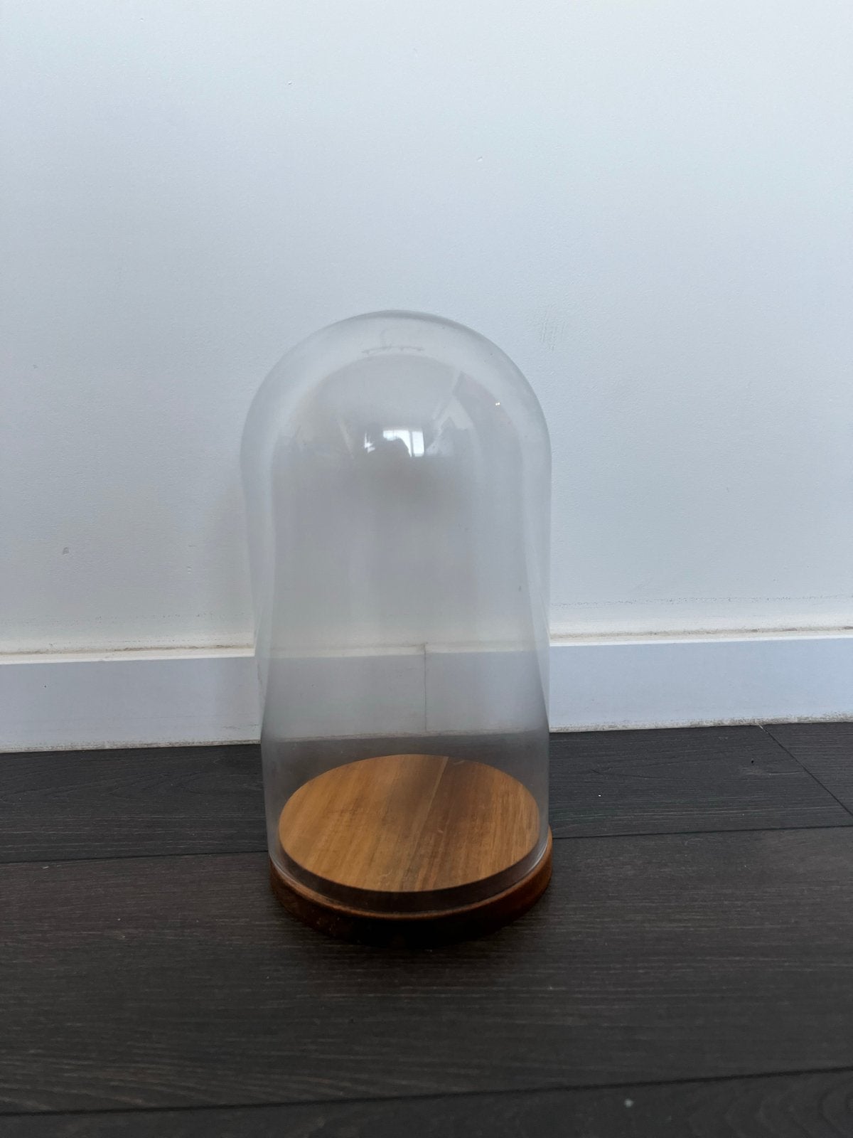 Nieuwe IKEA Stolp met houten voet, Glas, Ophalen of Verzenden, Nieuw, Met voet