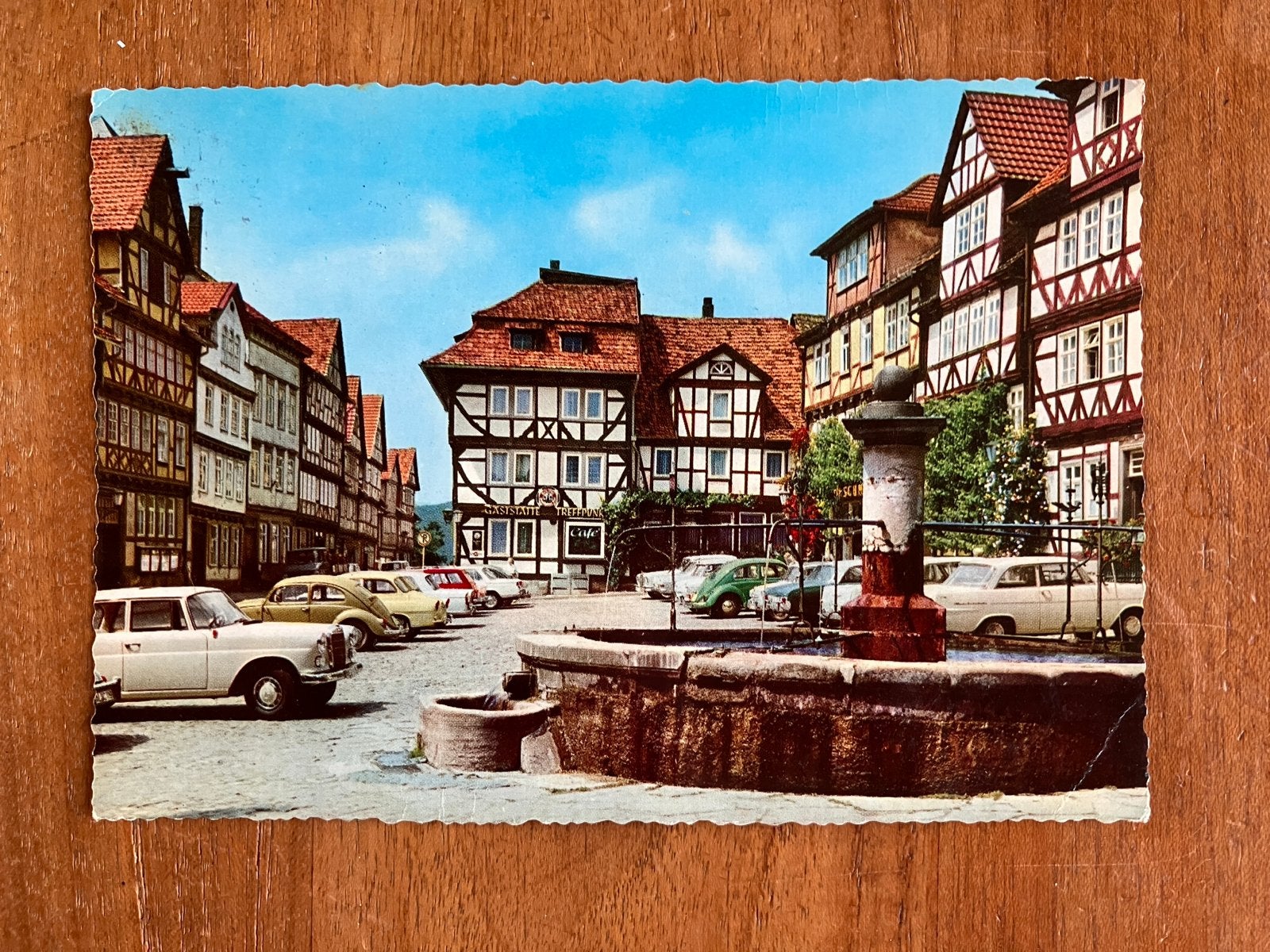 Historisch Stadsgezicht Bad Snoden - Allendorf 1970, Verzamelen, Ophalen of Verzenden, 1960 tot 1980, Gelopen, Duitsland