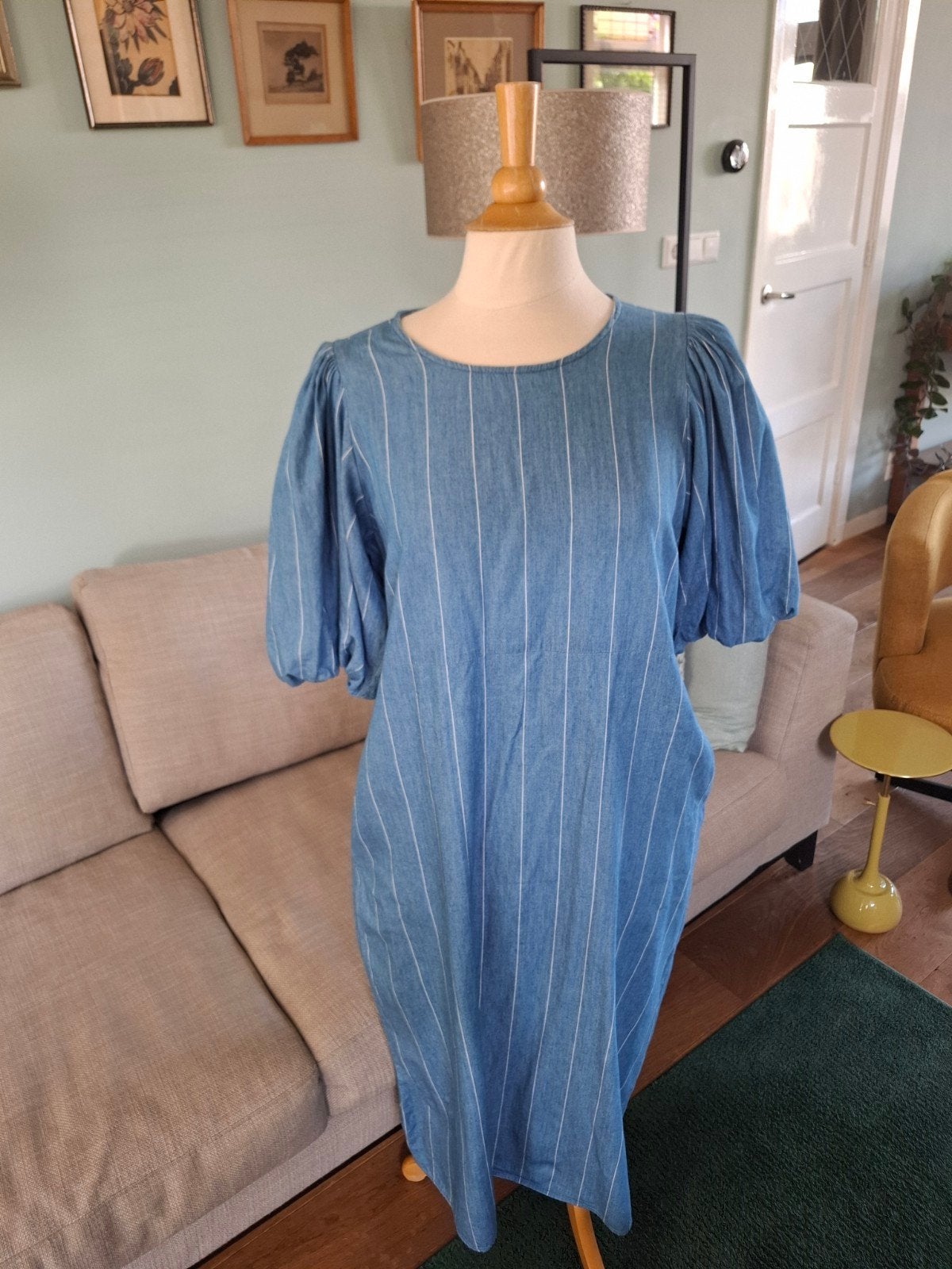 Prachtige luchtige jurk van Co couture maat L, Maat 38/40 (M), Blauw, Ophalen of Verzenden, Zo goed als nieuw