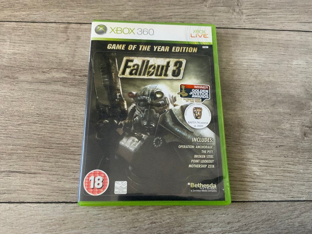 Xbox 360 - Fallout 3 Game of the Year Edition Xbox360, Avontuur en Actie, Vanaf 18 jaar, 1 speler, Ophalen of Verzenden