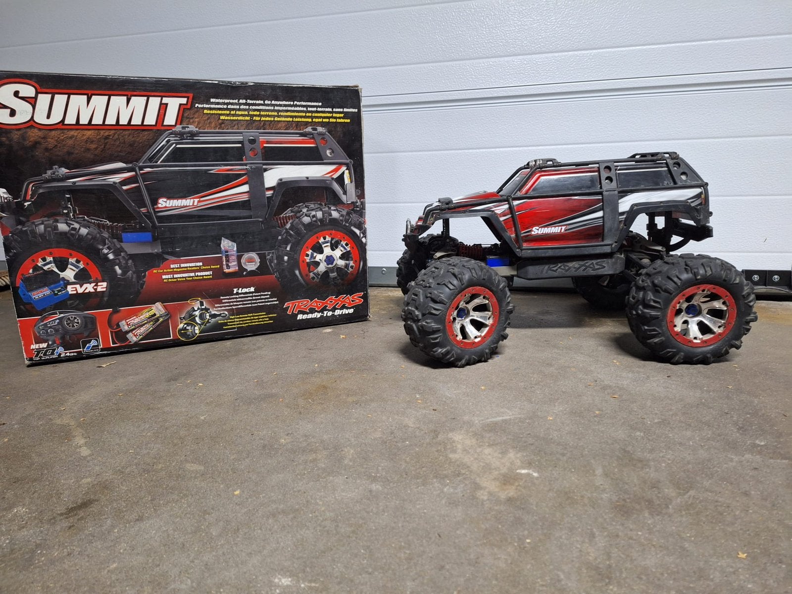 Grote Traxxas Summit 1:8 4x4 Crawler offroad E-revo, Ophalen, Zo goed als nieuw, Auto offroad