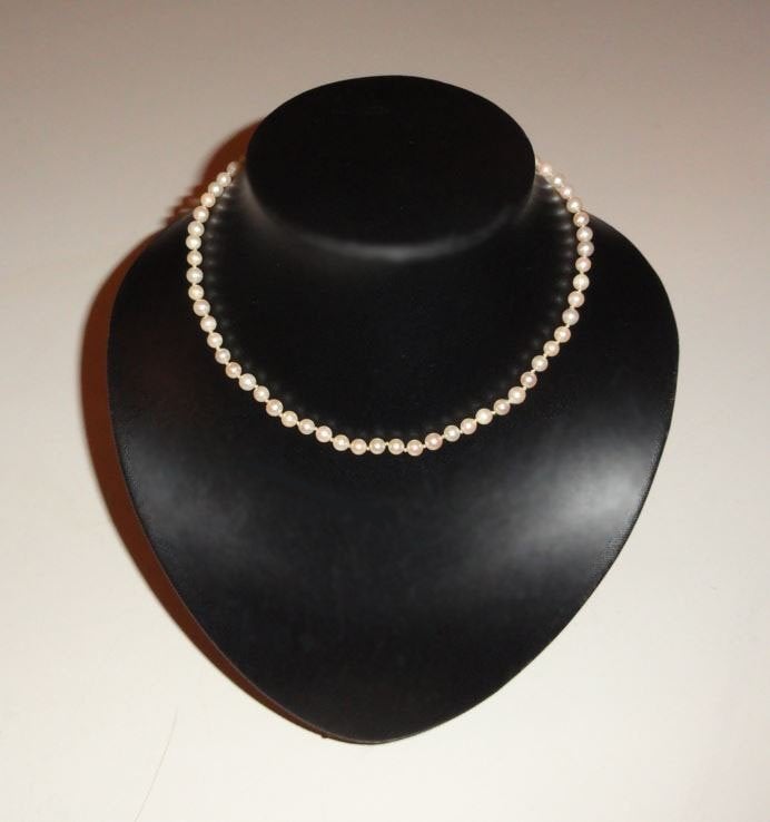 Ketting parels cultivé 925 slotje, Sieraden, Tassen en Uiterlijk, Verzenden, Gebruikt, Overige kleuren, Zilver