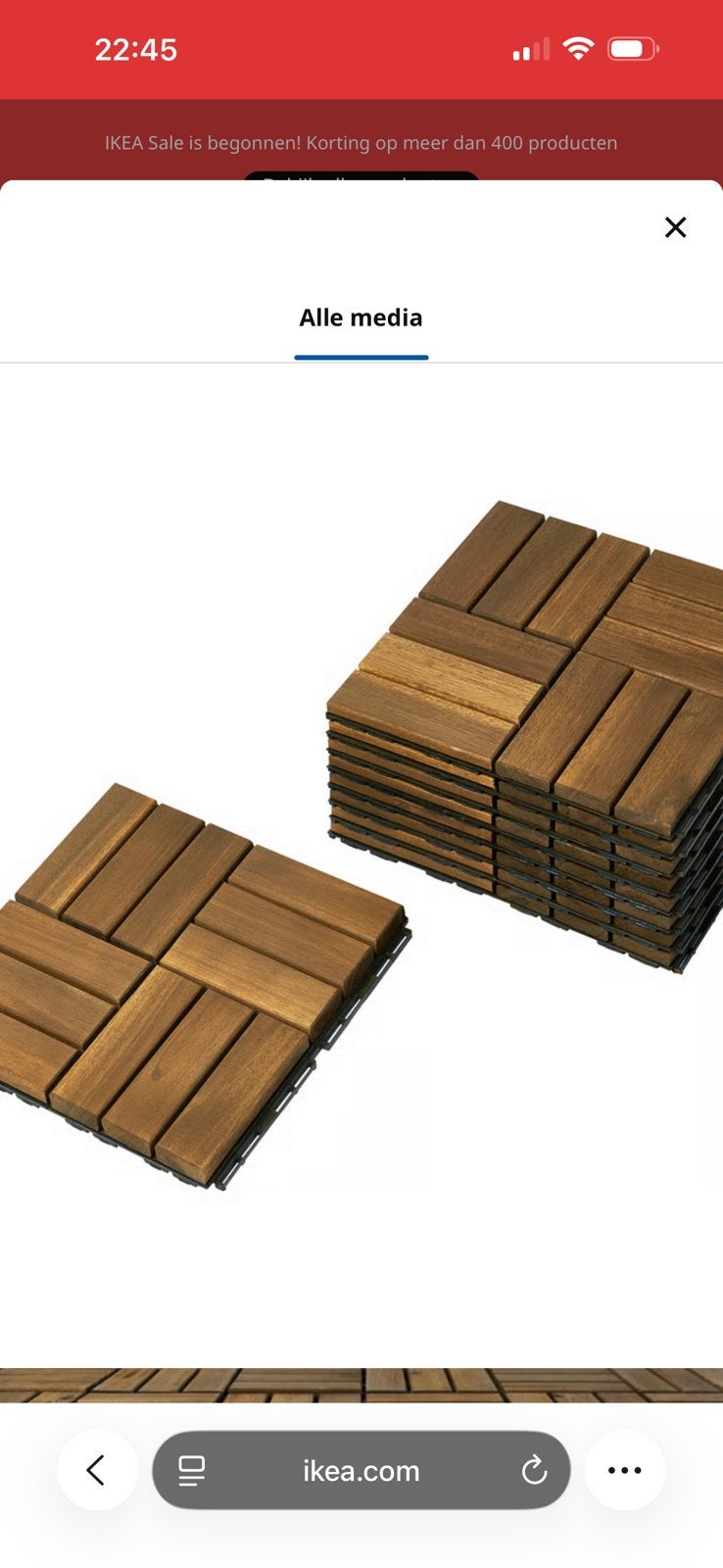 Houten vloerpanelen, Tuin en Terras, Terrasdelen en Vlonders, Ophalen of Verzenden, Nieuw, Hout