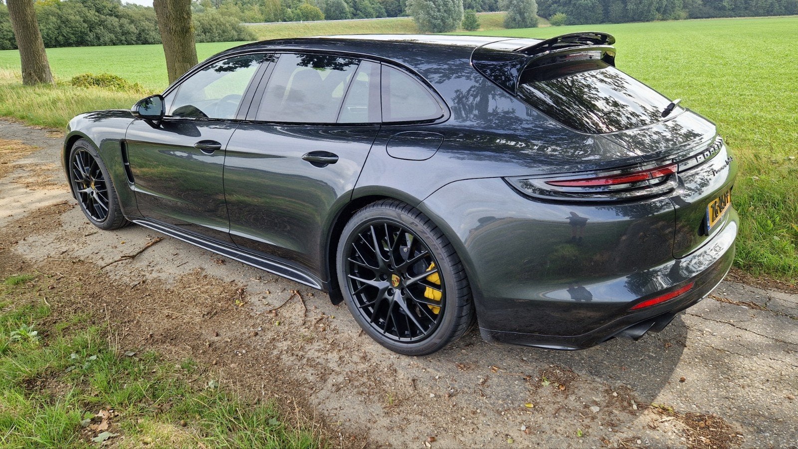 Porsche Panamera 4.0 V8 Turbo S E-hybrid 680pk PDK 2018, Auto's, Automaat, Zwart, Leder, Vierwielaandrijving