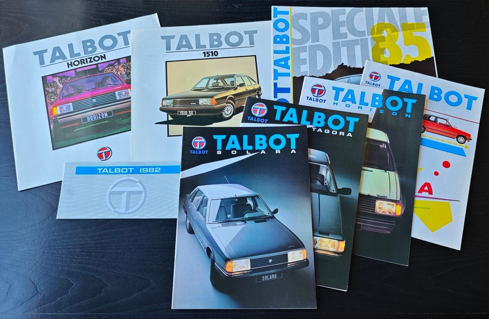 Talbot Autobrochures acht stuks - Jaren '80 als nieuw, Ophalen of Verzenden, Zo goed als nieuw, Overige merken