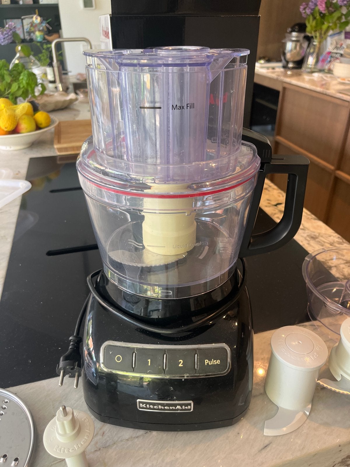KitchenAid Keukenmachine - Krachtig en Veelzijdig, 3 snelheden of meer, Ophalen of Verzenden, Zo goed als nieuw, 2 tot 3 liter