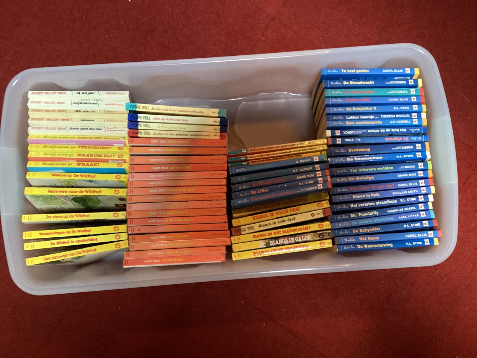 NANCY DREW, BIANCA, DE WILDHOF, THRILLER ETC., Ophalen of Verzenden, Zo goed als nieuw