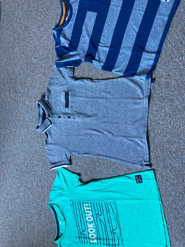 1 x polo  2x shirt maat 122-128, Kinderen en Baby's, Kinderkleding | Maat 122, Ophalen of Verzenden, Zo goed als nieuw, Jongen